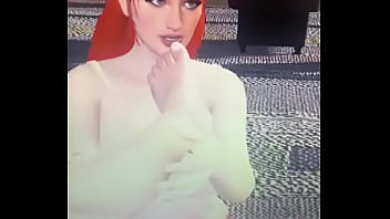 Redhead sucking male foot