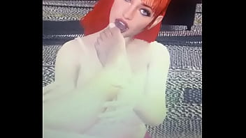 Redhead sucking male foot