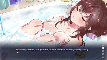 Chasing tails soapy scene solo girl bathroom