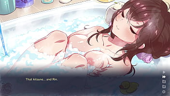 Chasing tails soapy scene solo girl bathroom