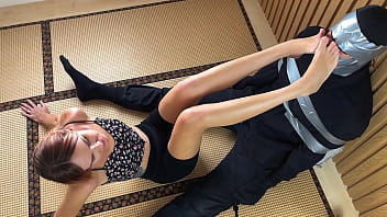 I love making him sniff my feet