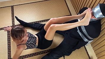 I love making him sniff my feet