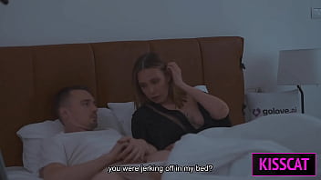 Shocking Step Mom Seduces Step Son In Share Bed To Fuck Her Wet Pussy Naughty Lesson thumbnail