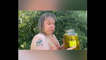 Joan day has messy backyard fun with pickles and a hose down
