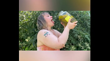 Joan day has messy backyard fun with pickles and a hose down