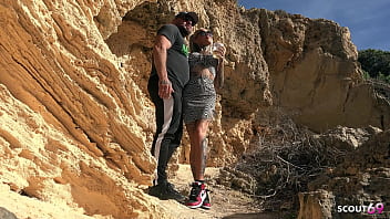 German Fit Mature Wife Sophie Logan With Big Tits And Full Inked At Risky Cheating Fuck At Public Beach thumbnail