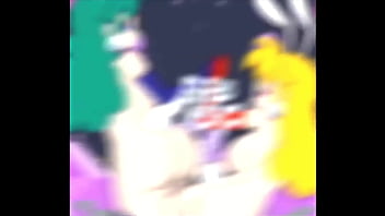 Peach and her friend with one guy