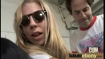 Ebony get fucked by several white dudes 6