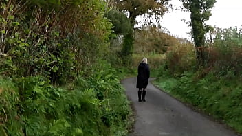 A stroll outside in my naughty underwear