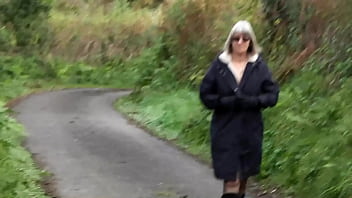 A stroll outside in my naughty underwear A stroll outside in my naughty underwear