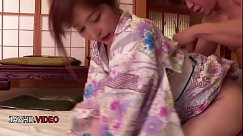 Asian beauty cocolo drips with passion in a steamy kimono encounter