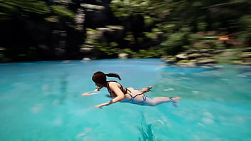 The statue's huge cock awakened in lara croft's pussy and then impregnated her 3d hentai game