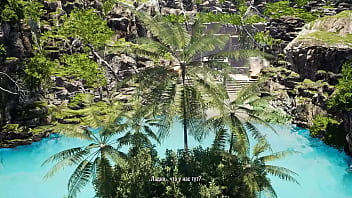 The statue's huge cock awakened in lara croft's pussy and then impregnated her 3d hentai game