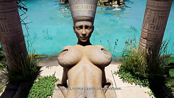 The statue's huge cock awakened in lara croft's pussy and then impregnated her 3d hentai game