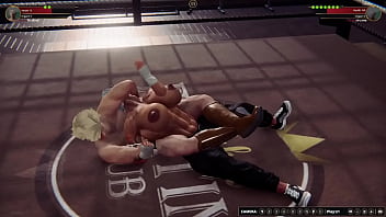 Johnny walker vs diabla nf3d mma mixed combat femdom battle ring arena