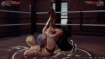 Johnny walker vs diabla nf3d mma mixed combat femdom battle ring arena