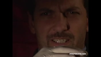 Luisa de marco lays on her side and lets her man screw her asshole