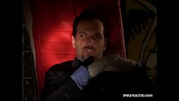 Luisa de marco lays on her side and lets her man screw her asshole