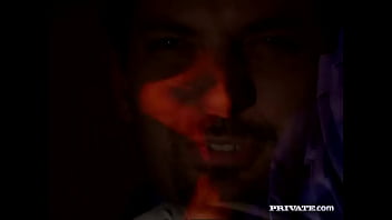 Luisa de marco lays on her side and lets her man screw her asshole