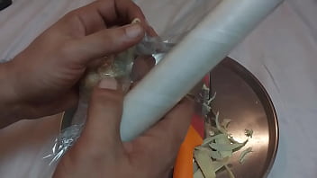 Figging training applying ginger to my submissive's anus for the first time