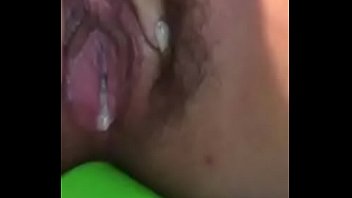 Busting a quick nut with my hitachi while stuffing my loose cunt