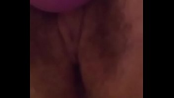 Busting a quick nut with my hitachi while stuffing my loose cunt