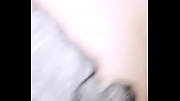 Babe squeezing her tits