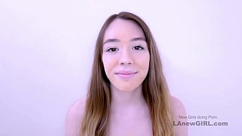 Sweet brown haired beauty got seduced by the producer