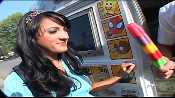 Black haired beauty deena daniels gives him head and enjoys a big cock