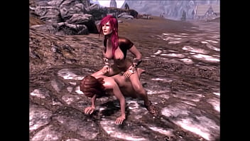 Two redheads meet and fuck outside