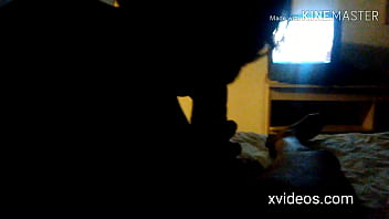 Her husband is next door