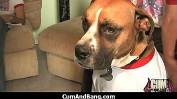 Ebony girl gets slammed by some white dudes 22