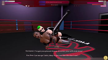Kay bear vs germaine kyfc sexfight strap on sex