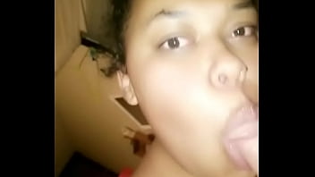 Passionate sucking from babe