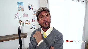 Old man asks his step grandson for help satisfying his gilf wife pov