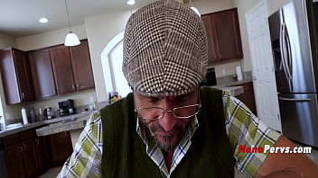 Old man asks his step grandson for help satisfying his gilf wife pov