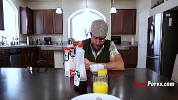 Old man asks his step grandson for help satisfying his gilf wife pov