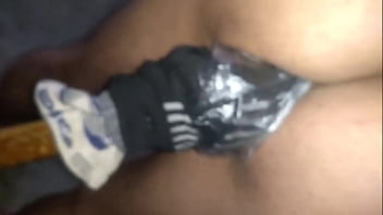 Stick Covered With Stockings Pushed Deep Inside My Butt thumbnail