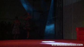 Two hot babes get on stage to finger