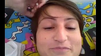 Cutie shows off her small tits and ass at home