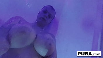 Hot blonde fills both holes