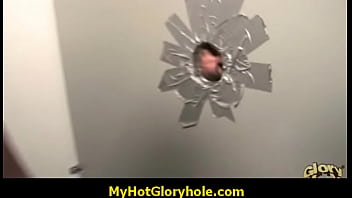 I love to suck a big cock trough a gloryhole 3