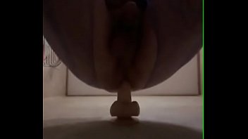 Purple Bodystocking Dildo Ride thumbnail