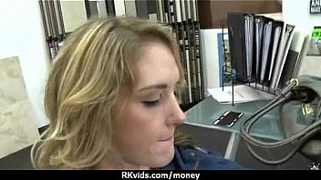Tight teen fucks a man in front of the camera for cash 13