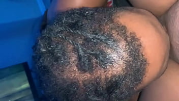 Eatting that cat like he never ate before