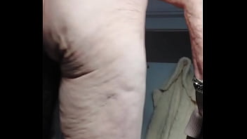 Granny fucks hairy pussy with cucumber