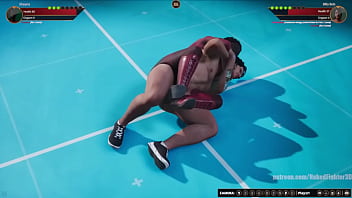 Shayna vs billy nf3d mixed kinky combat battle