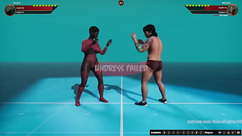 Shayna vs billy nf3d mixed kinky combat battle