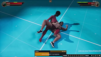 Shayna vs billy nf3d mixed kinky combat battle