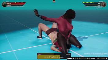 Shayna vs billy nf3d mixed kinky combat battle